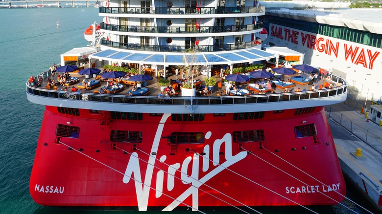 Back of Virgin Voyages ship