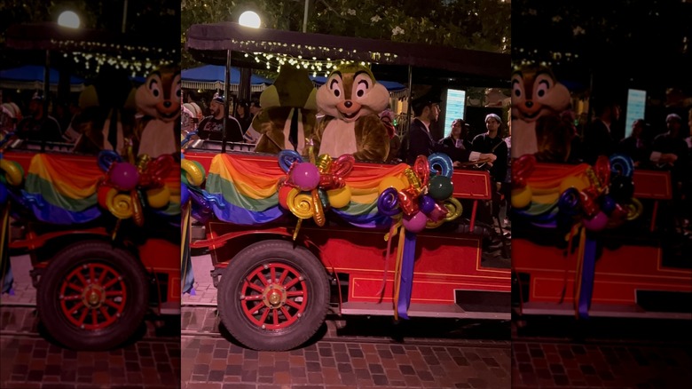 Chip at Pride Nite parade