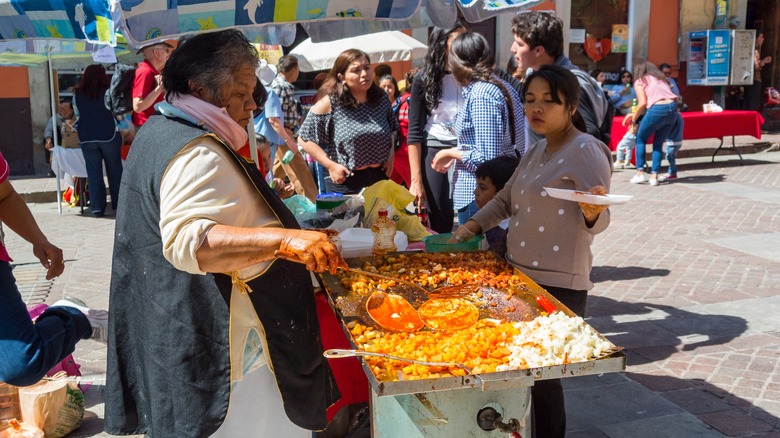 Street vendor in Mexico