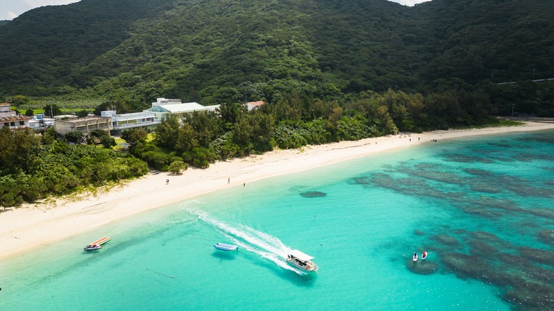 aharen beach aerial view 